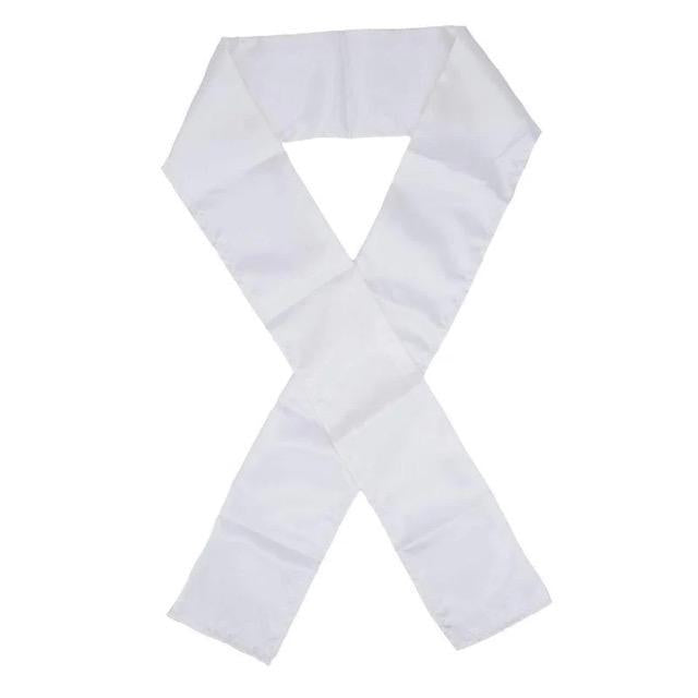 white edge scarf